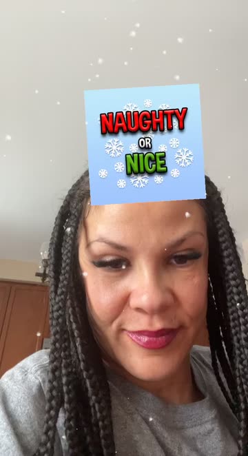 Preview for a Spotlight video that uses the Naughty or Nice Lens