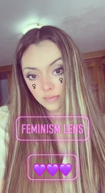 Preview for a Spotlight video that uses the FEMINISM Lens
