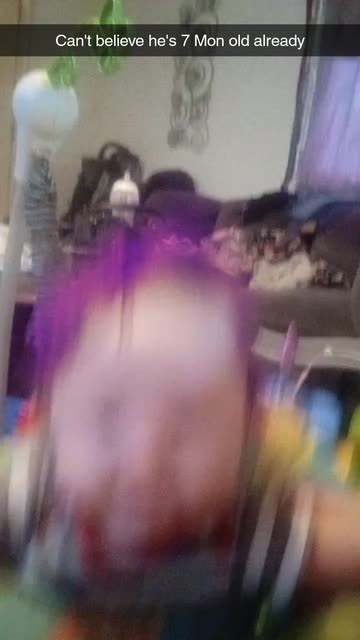 Preview for a Spotlight video that uses the Blonde Purple Hair Lens