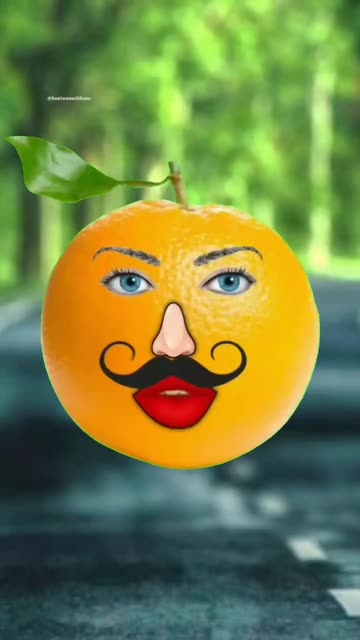 Orange Face Lens by Chania - Snapchat Lenses and Filters