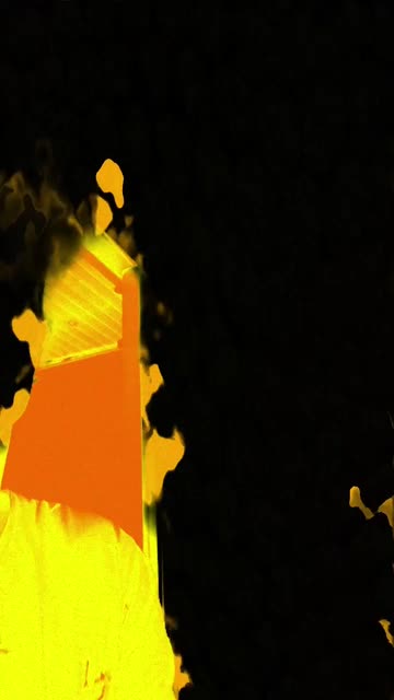 Preview for a Spotlight video that uses the hot flames orange Lens