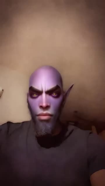 Preview for a Spotlight video that uses the Dark Elf Character Lens