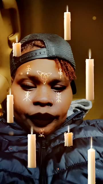 Preview for a Spotlight video that uses the Flying Candles 🕯 Lens