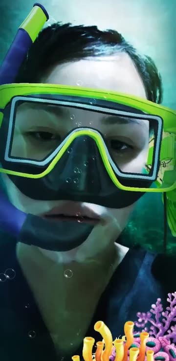 Preview for a Spotlight video that uses the Under the sea Lens