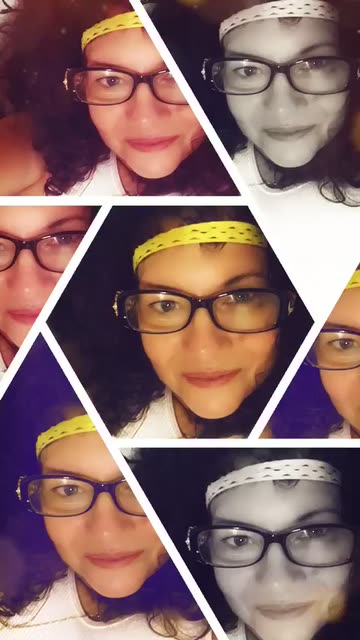 Preview for a Spotlight video that uses the Hexagon Board Lens