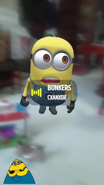 Preview for a Spotlight video that uses the Minion 3D Lens