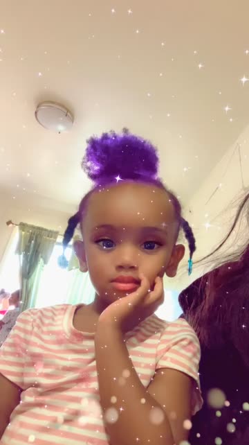 Preview for a Spotlight video that uses the Rainbow Hair Lens
