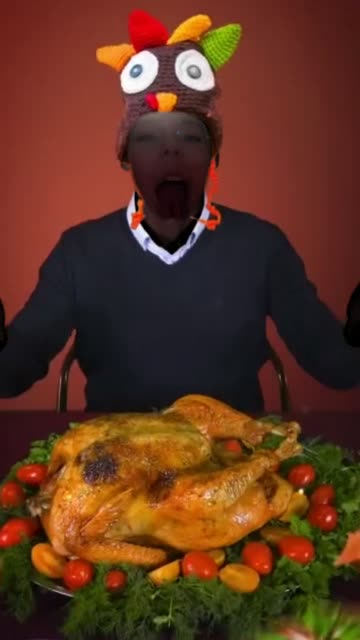 Preview for a Spotlight video that uses the Thanksgiving Feast Lens