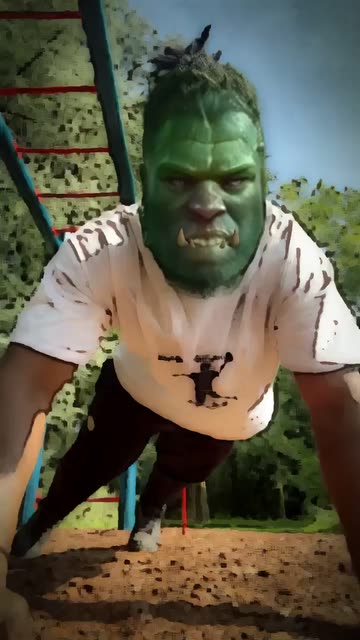 Preview for a Spotlight video that uses the Orc Character Lens