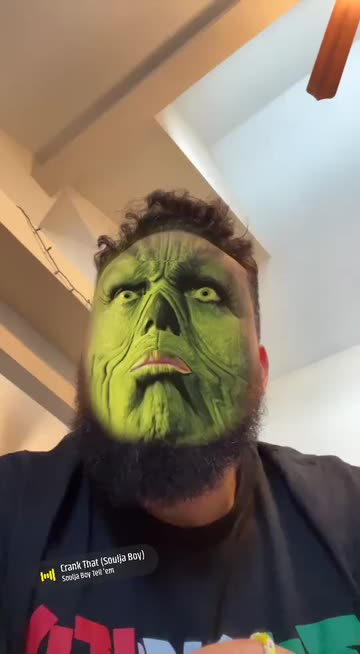 Preview for a Spotlight video that uses the Grinch Lens