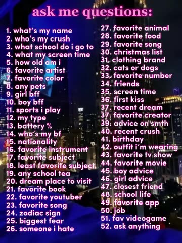 Ask Me Questions Videos