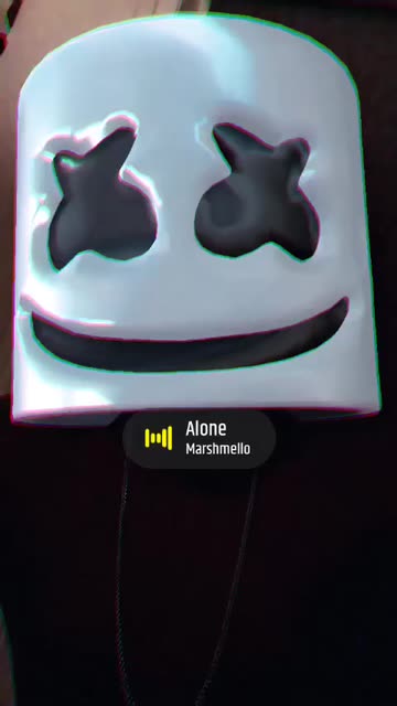Preview for a Spotlight video that uses the Marshmello Mood Lens