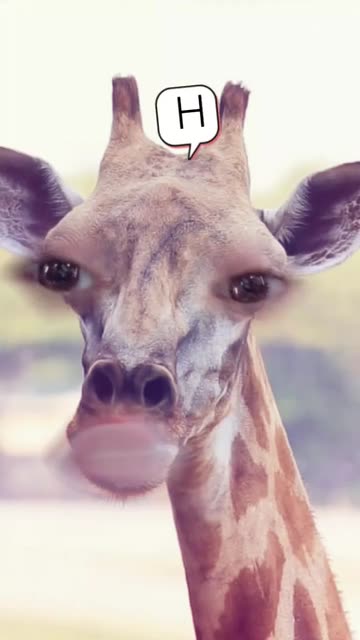 Preview for a Spotlight video that uses the Funny Giraffe Lens