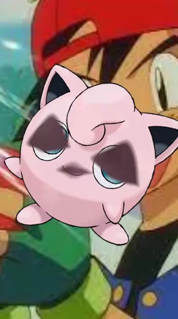 Preview for a Spotlight video that uses the jigglypuff face Lens