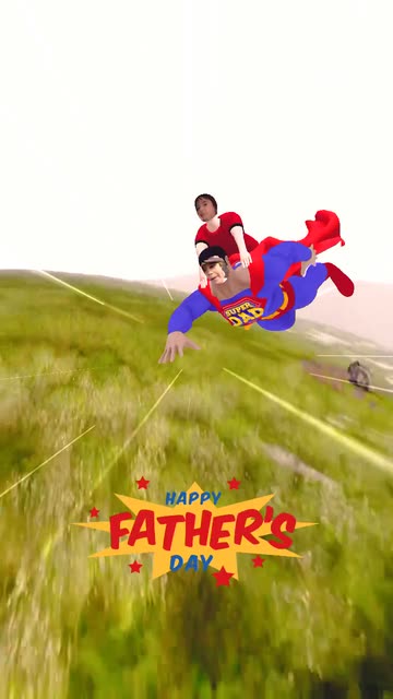Preview for a Spotlight video that uses the Happy Fathers Day Lens