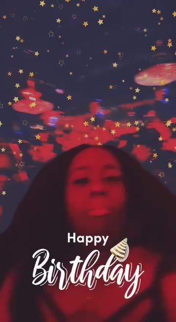 Preview for a Spotlight video that uses the Happy Birthday Lens