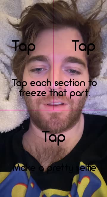 Preview for a Spotlight video that uses the Perfect Selfie Lens