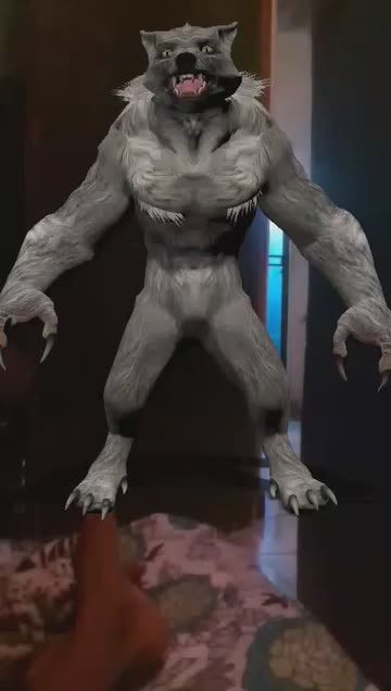 Preview for a Spotlight video that uses the Werewolf Attack Lens