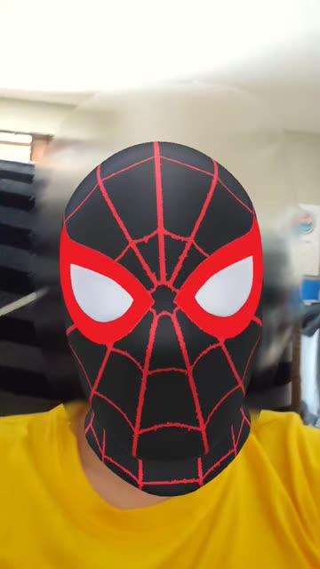 Preview for a Spotlight video that uses the SpiderMan Mask 2 Lens