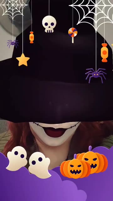 Preview for a Spotlight video that uses the Halloween elements Lens