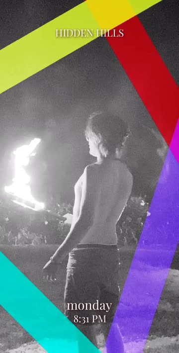 Preview for a Spotlight video that uses the Neon Frame Lens