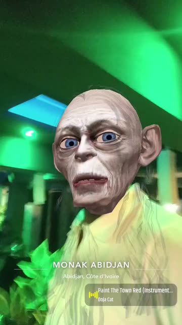 Preview for a Spotlight video that uses the Gollum Lens