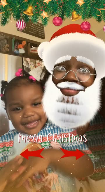 Preview for a Spotlight video that uses the Santa Lens