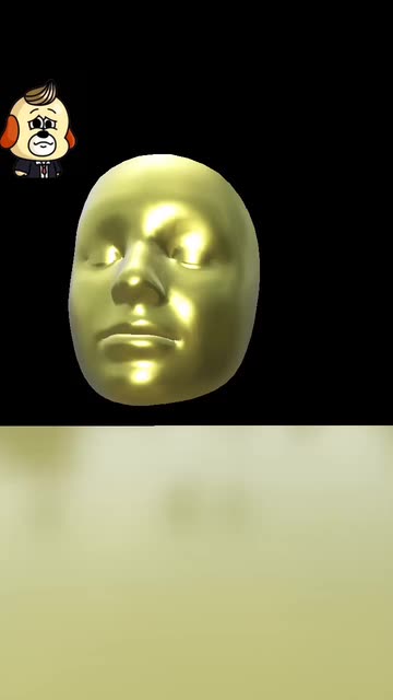Preview for a Spotlight video that uses the Melting Gold Face Lens