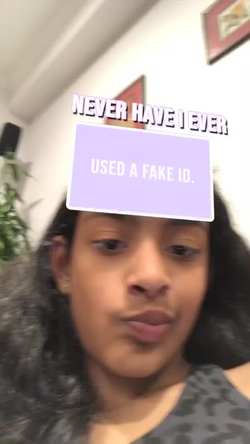 Preview for a Spotlight video that uses the never have i ever Lens