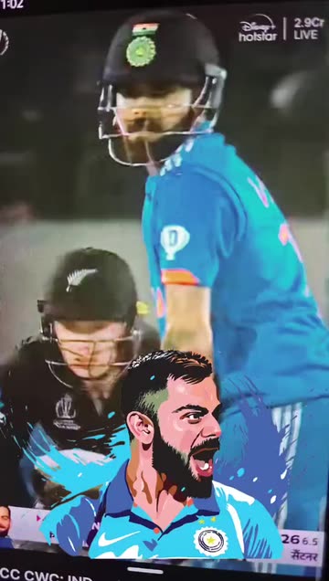 Preview for a Spotlight video that uses the Virat Kohli Criket Lens