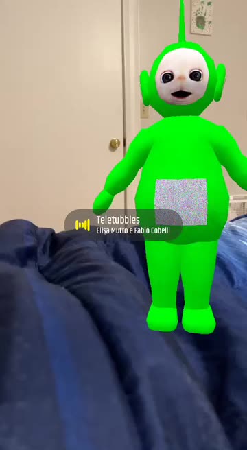Preview for a Spotlight video that uses the Dipsy Teletubbies Lens