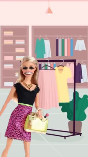 Preview for a Spotlight video that uses the Barbie Shopping Lens