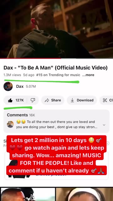 Dax - To Be A Man (Official Music Video) 