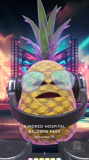 Preview for a Spotlight video that uses the DJ Pineapple Lens
