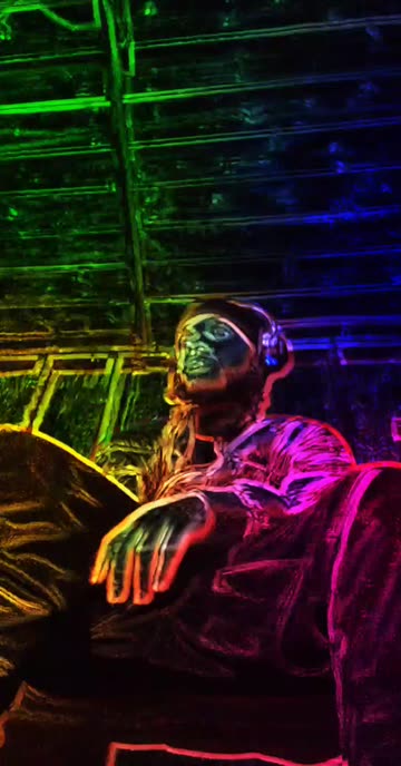 Preview for a Spotlight video that uses the Neon World Lens