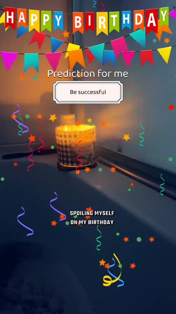 Preview for a Spotlight video that uses the Happy Birthday! Lens