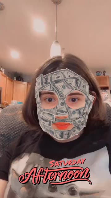 Preview for a Spotlight video that uses the Money Mask Lens