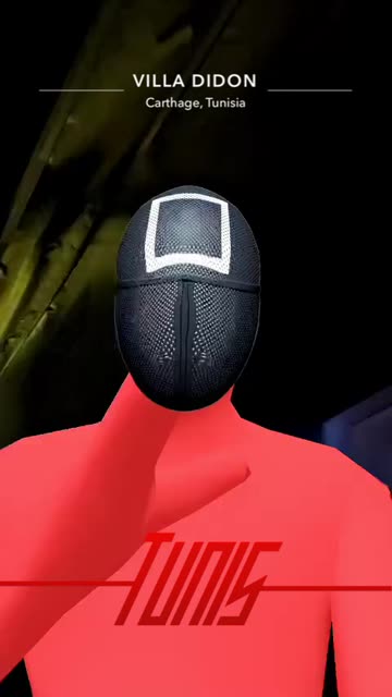Preview for a Spotlight video that uses the Squid Game Guard Lens
