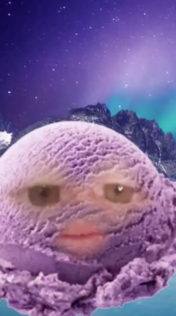 Preview for a Spotlight video that uses the Grape Ice Cream Lens