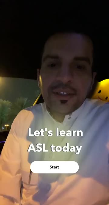 Preview for a Spotlight video that uses the ASL Alphabet Lens