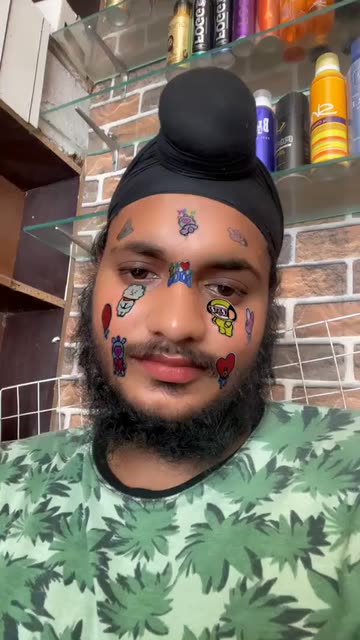 Preview for a Spotlight video that uses the bt21 face mask Lens