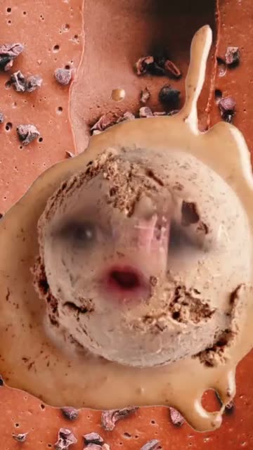 Preview for a Spotlight video that uses the Melted Ice Cream Lens
