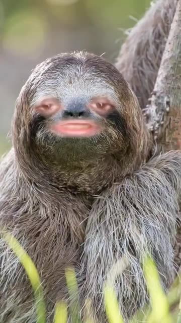 Preview for a Spotlight video that uses the I am a Sloth Lens