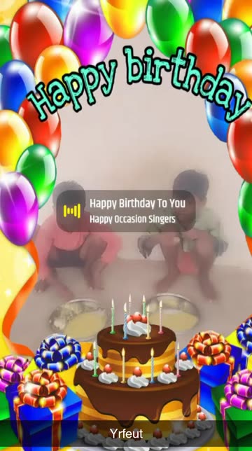 Preview for a Spotlight video that uses the Happy Birthday Lens