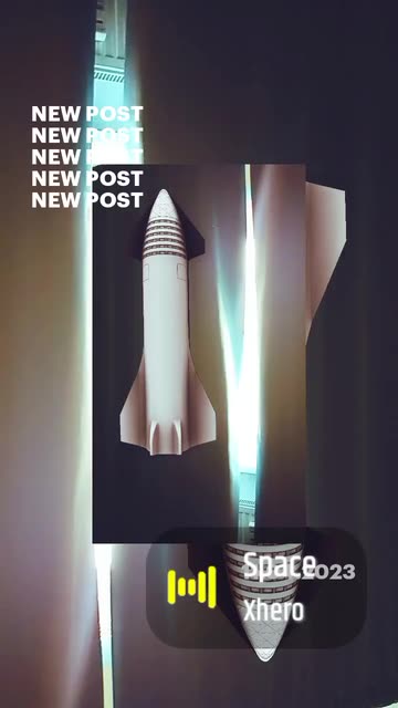 Preview for a Spotlight video that uses the SpaceX StarShip Lens