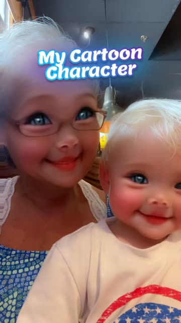 Preview for a Spotlight video that uses the My Cartoon Character  Lens
