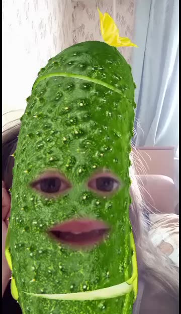 Preview for a Spotlight video that uses the cucumber lens Lens