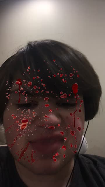 Preview for a Spotlight video that uses the Bloody Face Lens