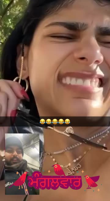 Preview for a Spotlight video that uses the Mia Khalifa Call Lens