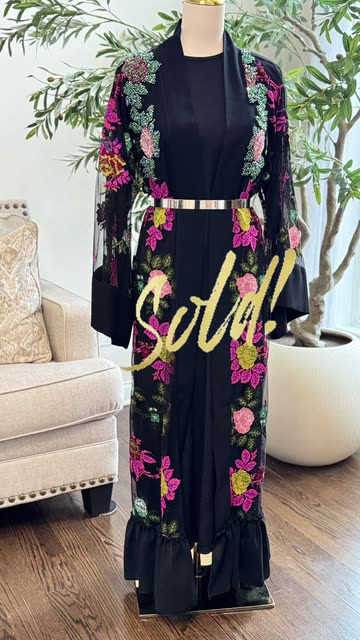 chinese dress ladies Elegant Black Printed Maxi Dress for Women main image 0